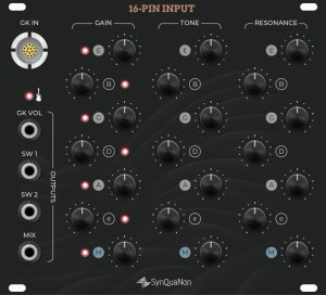 Eurorack Module SM 16-pin Input with Amplifier-EQ from SynQuaNon