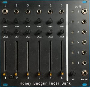 Eurorack Module Honey Badger Faderbank from Other/unknown