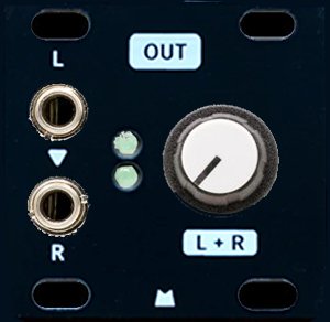 Eurorack Module Stereo Line Out 1U from Mörk Modules