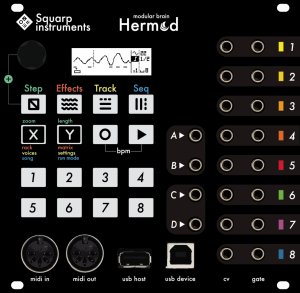 Eurorack Module Hermod (Black Panel) from Squarp Instruments