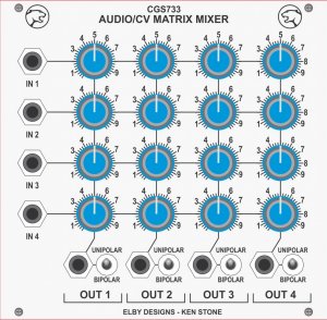 Eurorack Module Matrix Mixer from CGS