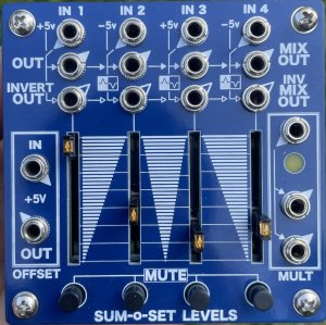 Pedals Module Sum-0-Set Levels from Feed me Synthesis