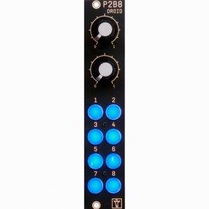 Eurorack Module DROID P2B8 Controller - blue from Der Mann mit der Maschine