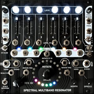 Eurorack Module Spectral Multiband Resonator (Magpie "Murdered Out" faceplate) from Other/unknown