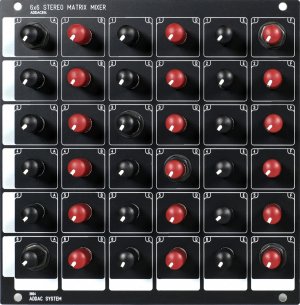 Eurorack Module ADDAC814 6x6 Stereo Matrix Mixer - Expansion from ADDAC System
