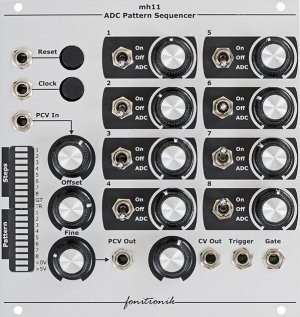 Eurorack Module ADC Sequencer MH11 from Fonitronik