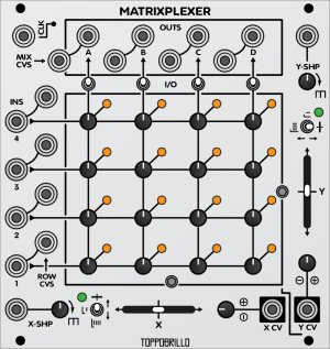 Eurorack Module Matrixplexer (Silver Panel) from Toppobrillo