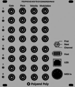 Eurorack Module poly silver from Polyend