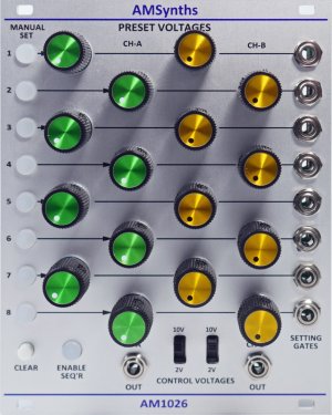 Eurorack Module AM1026 Preset Voltages from AMSynths