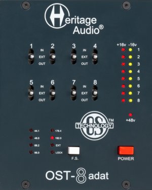 500 Series Module OST-8_ADAT (Front) from Heritage Audio