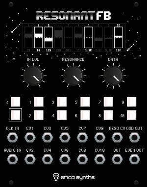 Eurorack Module Graphic Resonant Filterbank from Erica Synths