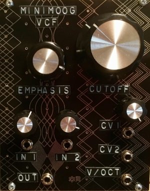 Eurorack Module Yusynth Minimoog VCF clone from Other/unknown