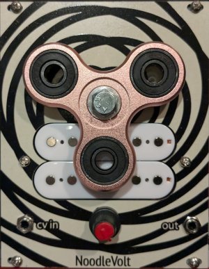 Eurorack Module FIdget Spinner - v1.5 Metal (2025 - B/W) from NoodleVolt