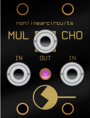Eurorack Module MulCho black panel from Nonlinearcircuits