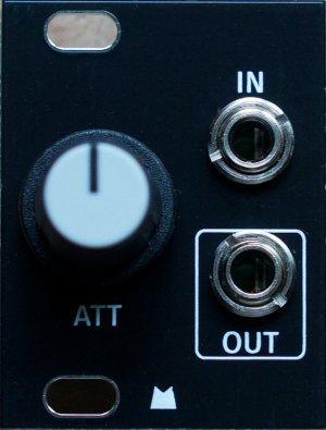 Eurorack Module Att 1U - Black Panel from Mörk Modules