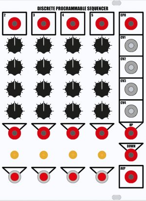 Serge Module 4 Stage Discrete Programmable Sequencer from Low-Gain Electronics