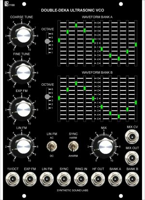 MU Module Double Deka VCO - Model 1130 from Synthetic Sound Labs