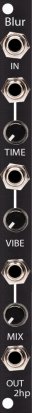 Eurorack Module Blur (Black Panel) from 2hp