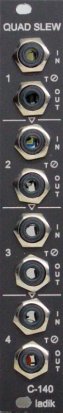 Eurorack Module C-140 Quad slew limiter (black) from Ladik