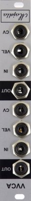 Eurorack Module VVCA: Velocity VCA (flipped) from Majella Audio