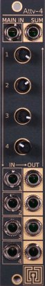 Eurorack Module CONTROLE AttV-4 Black&Gold from Larix Elektro