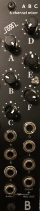 Eurorack Module abc mixer custom from Bastl Instruments