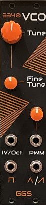 Eurorack Module 3340 Mini VCO from Guru Gara Synth