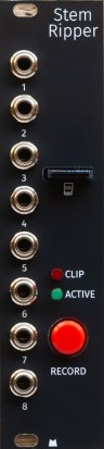 Eurorack Module Stem Ripper - Black Panel from Mörk Modules