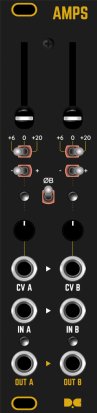 Eurorack Module Dusty Clouds - Amps Matte Black / Gold panel from Other/unknown