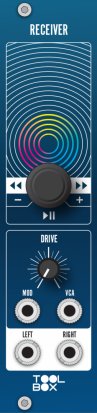 Eurorack Module RECEIVER (blue panel) from Toolbox