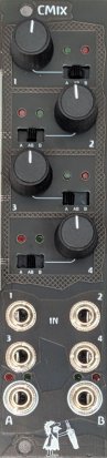 Eurorack Module Caveman Modules Cmix 4 Channel Mixer from Other/unknown