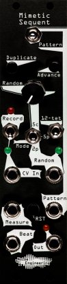 Eurorack Module Mimetic Sequent (Black) (Photoshopped) from Noise Engineering