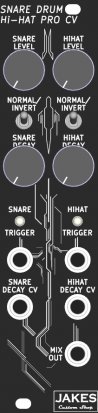 Eurorack Module JCS Snare Drum & High Hat Pro CV Eurorack Module from Jake's Custom Shop