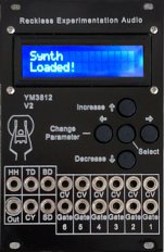 Eurorack Module YM3812 V2 Synthesizer Module from Reckless Experimentation Audio