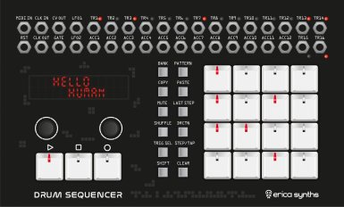 Eurorack Module Drum Sequencer from Erica Synths