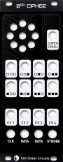 Eurorack Module 8-Bit Cipher - Magpie Modular Black Panel from Nonlinearcircuits