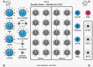 IF112 - Double Deka US VCO Mk II (Potentiometer version)
