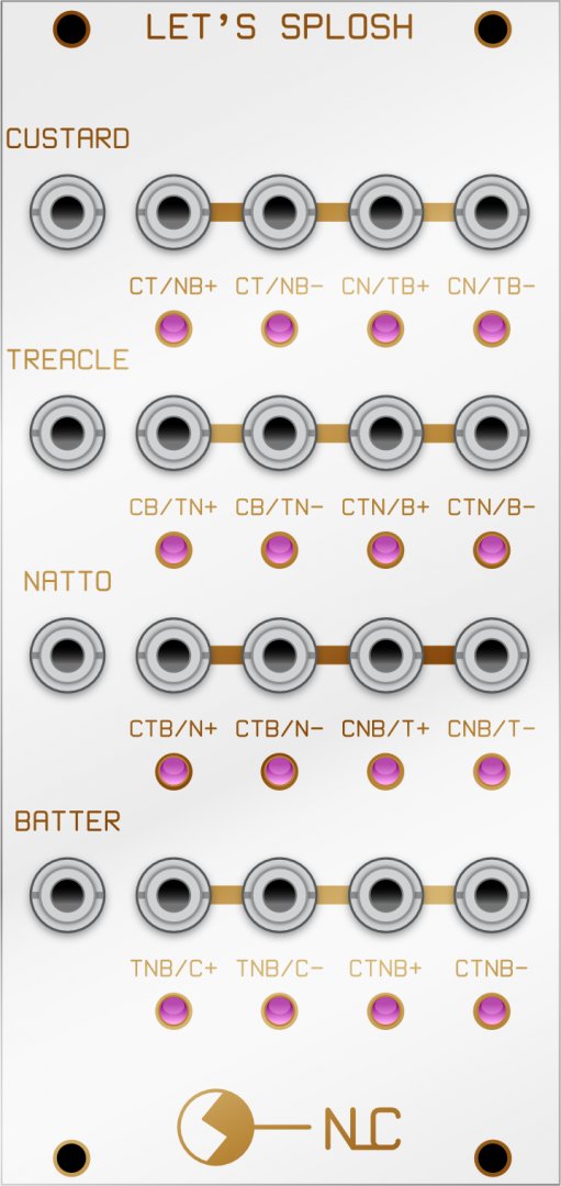 Nonlinearcircuits Let's Splosh - Eurorack Module on ModularGrid