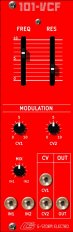 Eurorack Module 101-VCF RED from G-Storm Electro