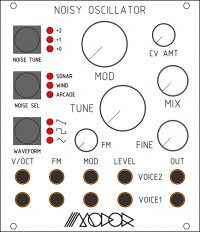 Eurorack Module Noisy Oscillator from Modor Music