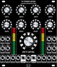 Discrete VC Stereo Mixer