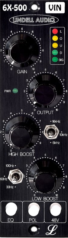 Lindell Audio 6X-500VIN - 500 Series Module on ModularGrid