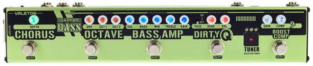 Pedals Module Dapper Bass Effect Strip from Valeton