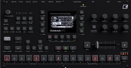 Pedals Module Octatrack MKII Black from Elektron