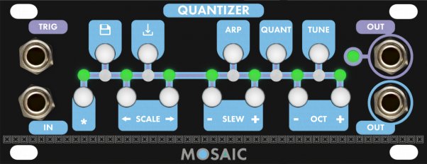 Eurorack Module Quantizer (Black Panel) from Mosaic