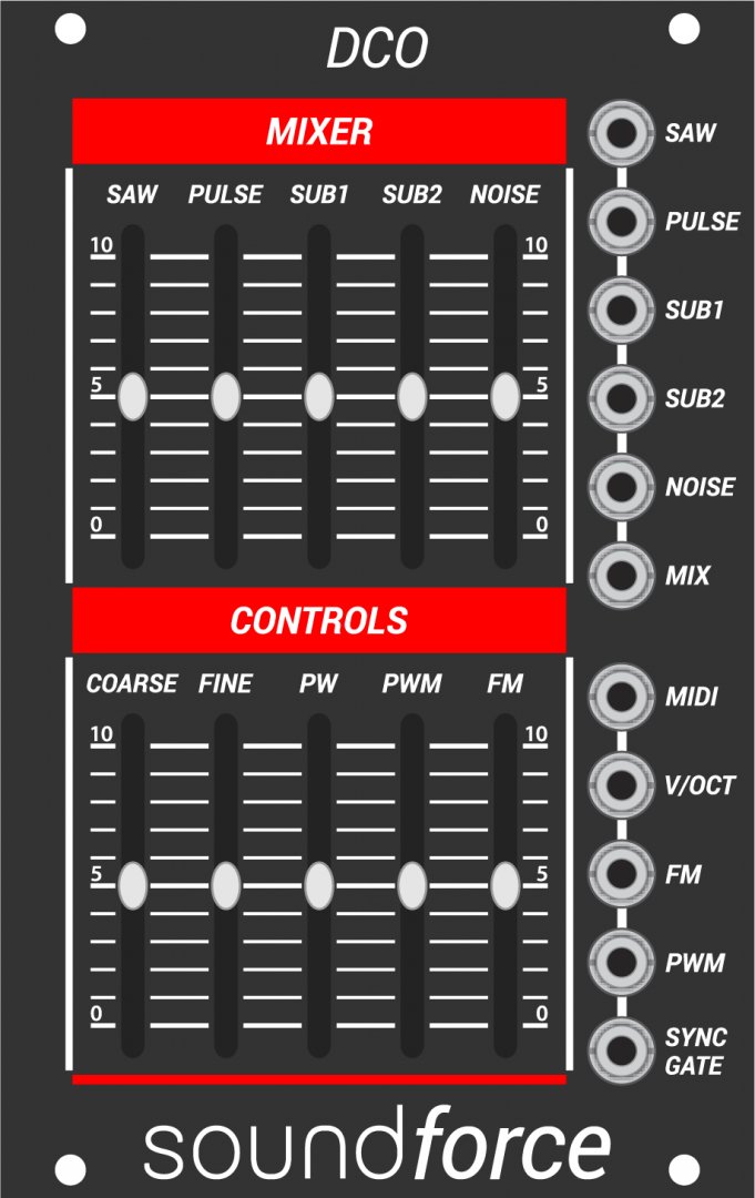 SoundForce DCO Grey (2021 - Eurorack Module on ModularGrid