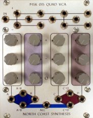 Eurorack Module MSK 015 Quad VCA from North Coast Synthesis