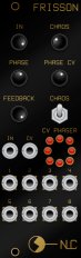 Eurorack Module Frisson black panel from Nonlinearcircuits