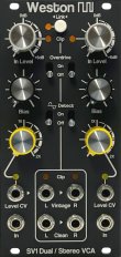 Eurorack Module SV1 Dual / Stereo VCA from Weston Precision Audio