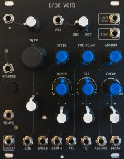 Eurorack Module Erbe-Verb - Black Panel from Mörk Modules